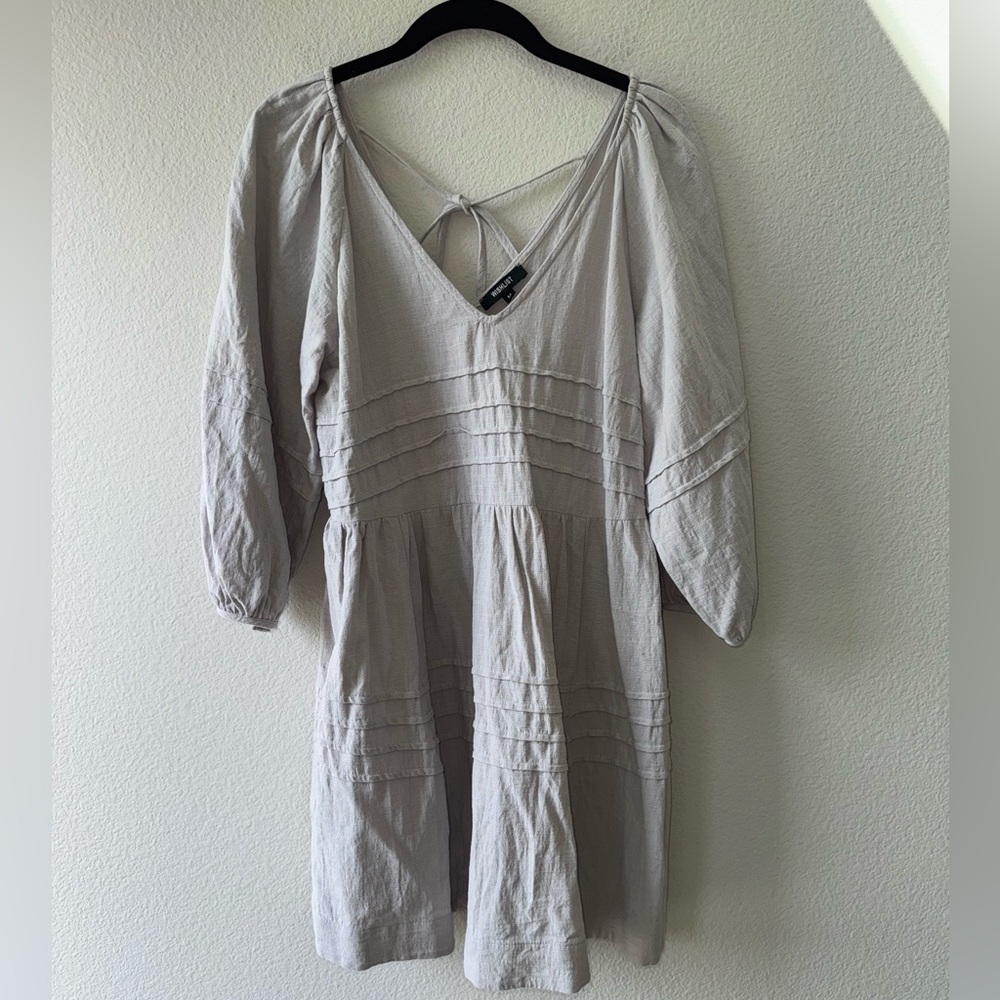 Pintuck Long Sleeve Minidress Size medium EUC